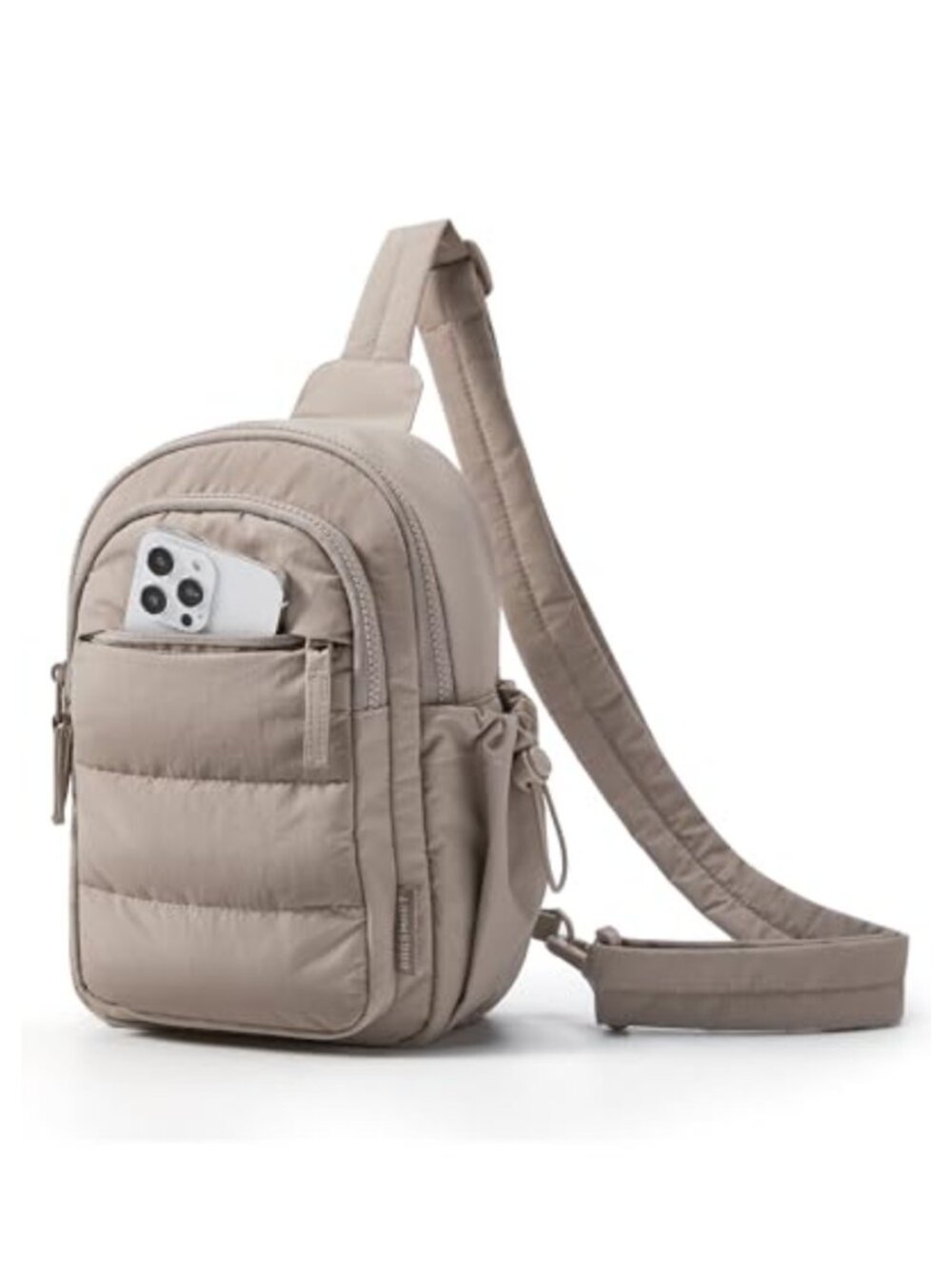 RFID Blocking Puffer Sling Crossbody Bag Water Resistant